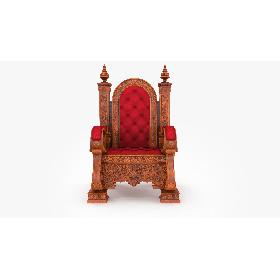 Wooden Throne 3D model